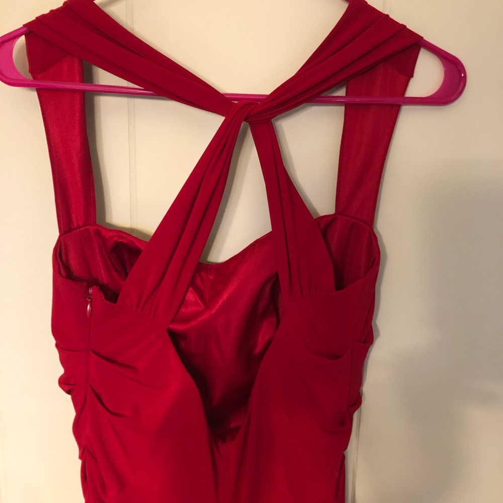 Size 10 Stretchy fitted Red Laundry brand  Valentine’s dress.